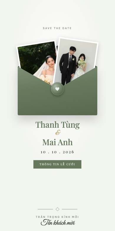 Mẫu thiệp cưới online Ấn Diệp