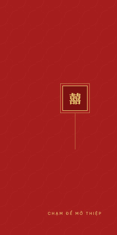 Mẫu thiệp cưới online Song Hỷ - Đỏ Vàng