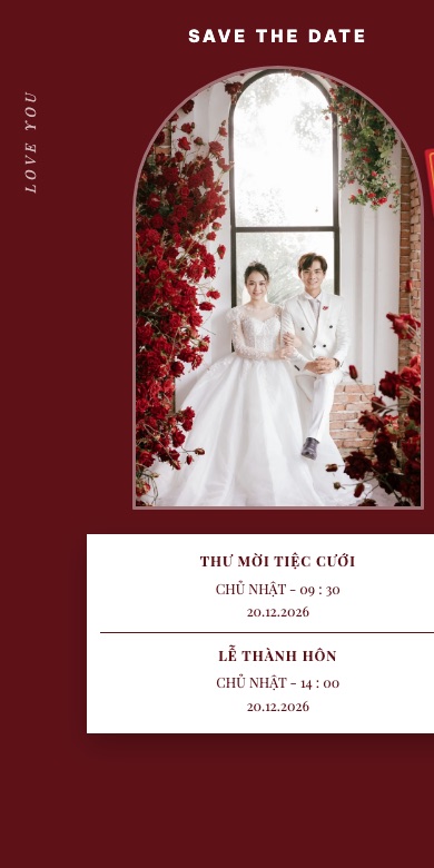 Mẫu thiệp cưới online Lì Xì - Đỏ Trắng