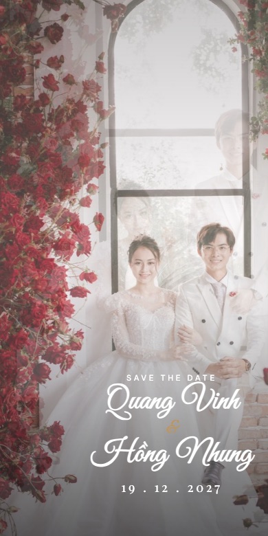 Mẫu thiệp cưới online Mận Chín - Plum
